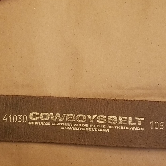 NWT Men's Cowboysbelt 40-44" Grey Belt - Picture 6 of 6